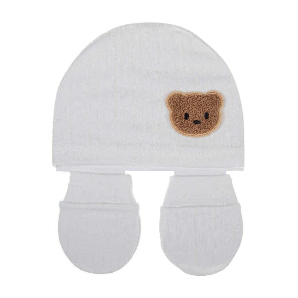 Ensemble Bonnet, Gants, Chaussons Ours